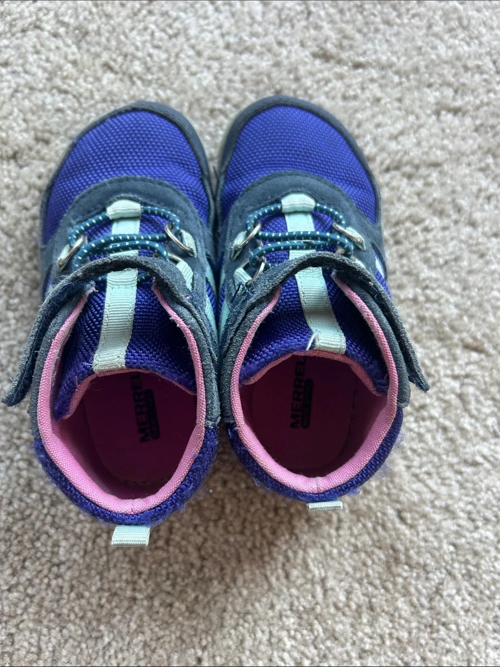 Merrell Kids Purple and Pink Water-Resistant Athletic Boots
